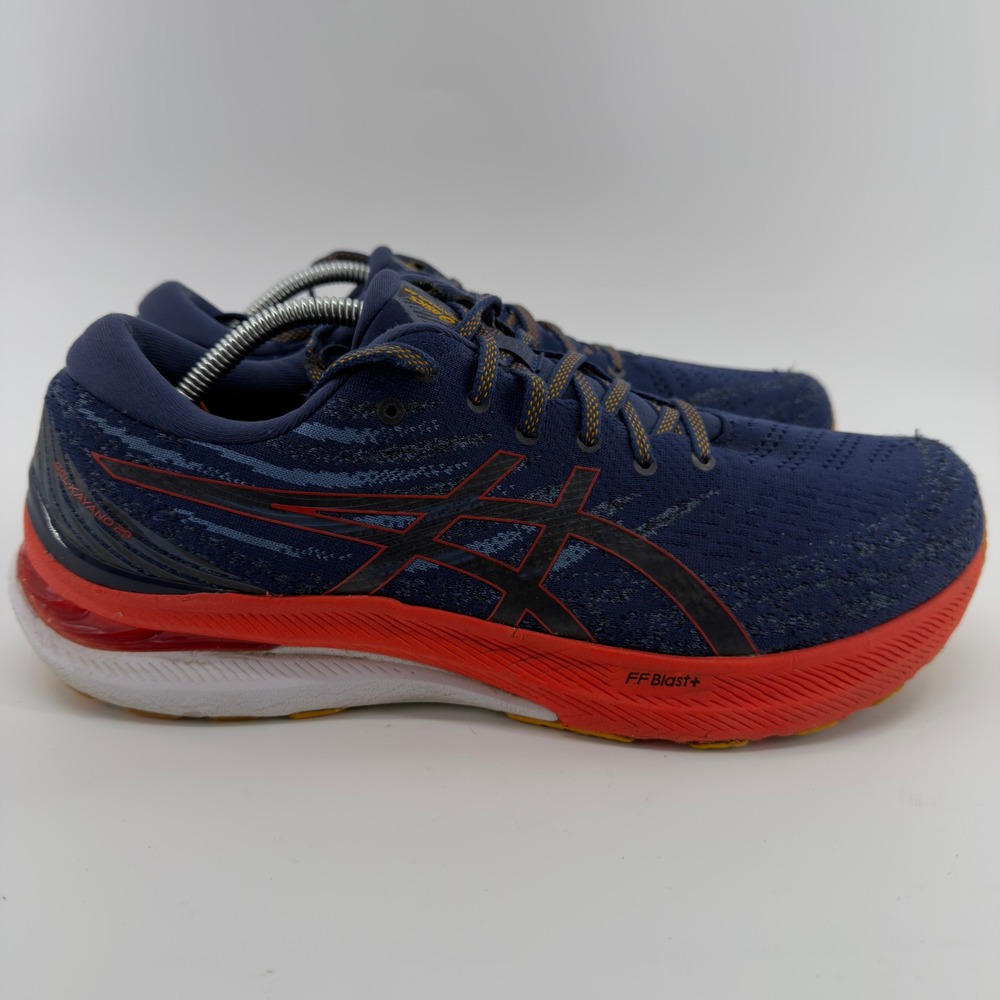 ASICS Gel-Kayano 29 Mens Running Shoes Navy Blue Red Stability Sneakers 11.5